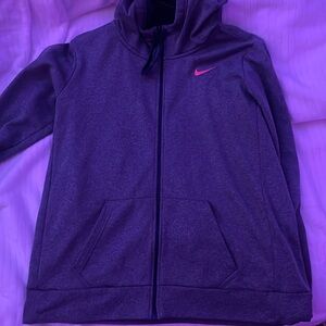 Nike large zip up hoodie